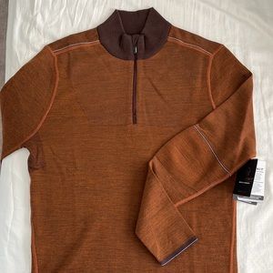 NWT Smartwool mens size M 1/4 zip sweater